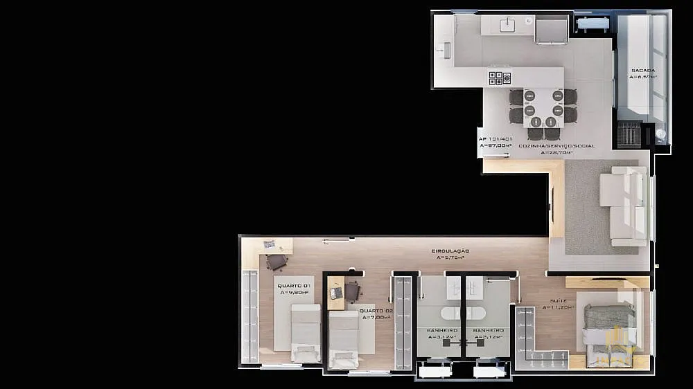 Apartamento, 3 quartos, 87 m² - Foto 7