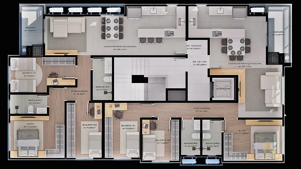Apartamento, 3 quartos, 87 m² - Foto 8
