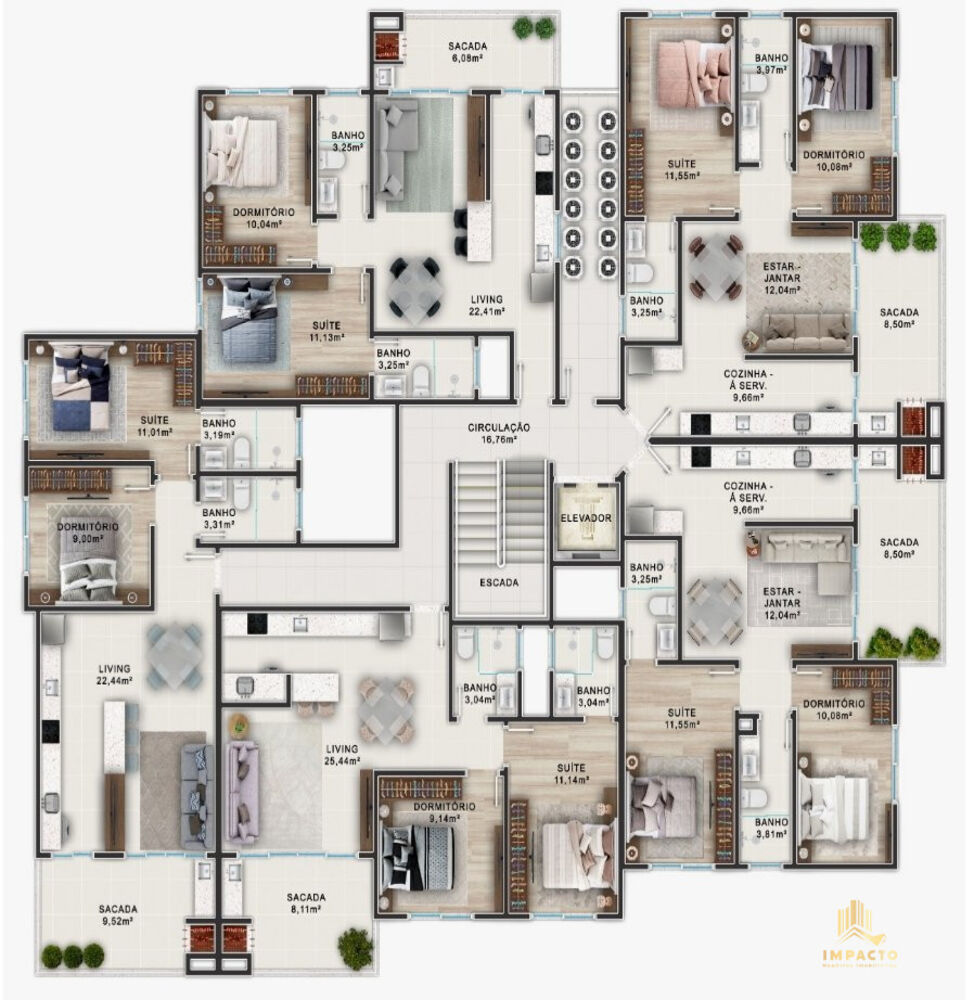 Apartamento, 2 quartos, 111 m² - Foto 4