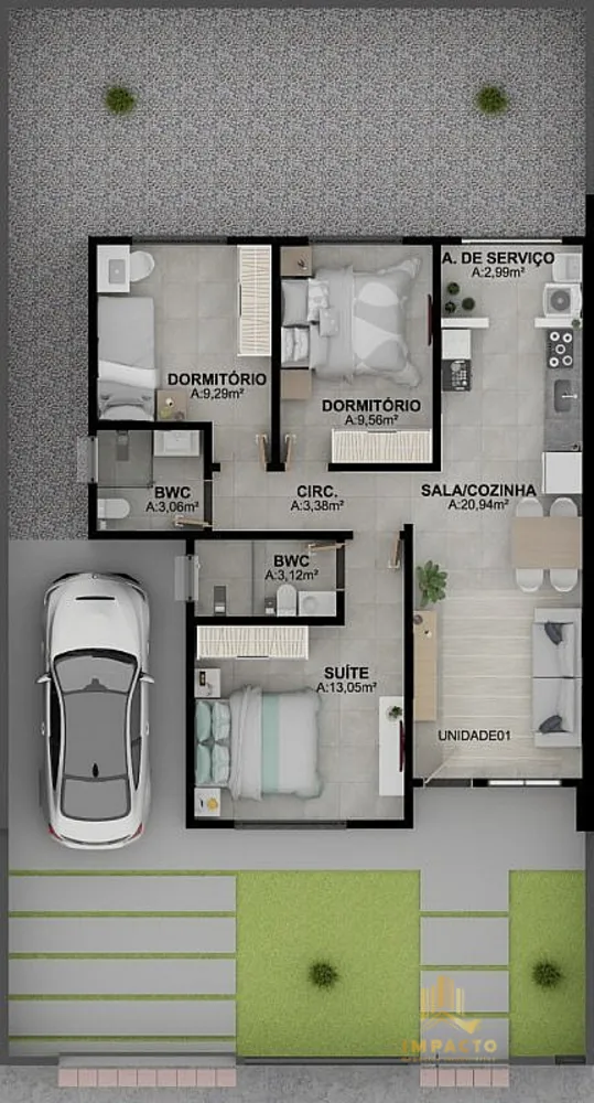 Casa, 3 quartos, 74 m² - Foto 8