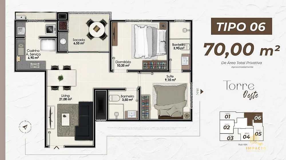 Apartamento, 2 quartos, 62 m² - Foto 8