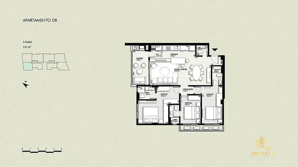 Apartamento, 3 quartos, 130 m² - Foto 16