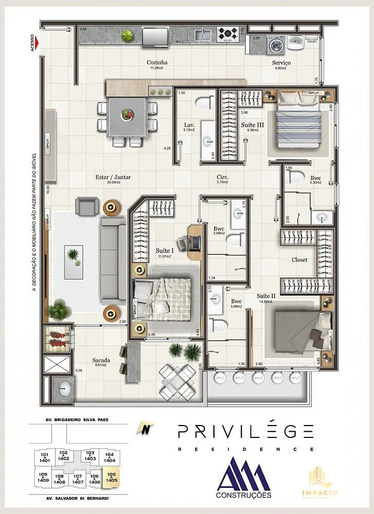 Apartamento, 2 quartos, 94 m² - Foto 11