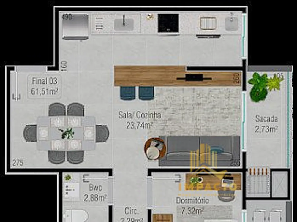 Apartamento, 2 quartos, 63 m² - Foto 10