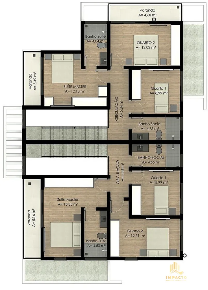 Sobrado, 3 quartos, 97 m² - Foto 8