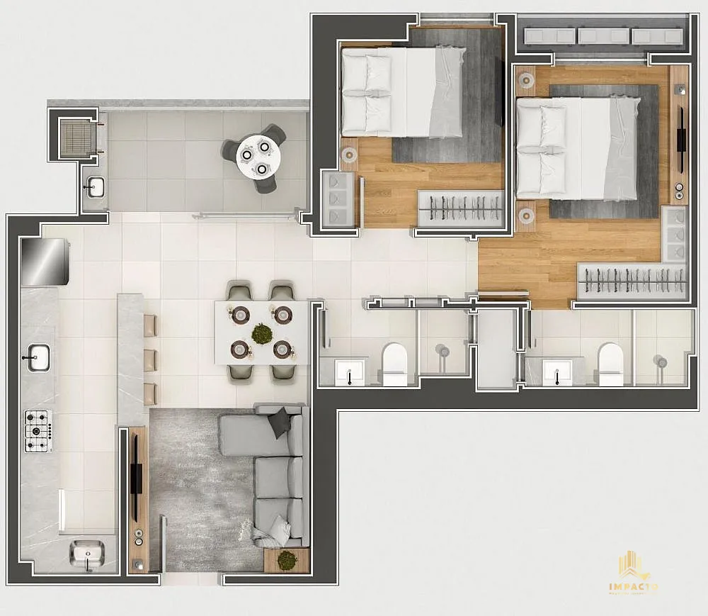 Apartamento, 2 quartos, 73 m² - Foto 6