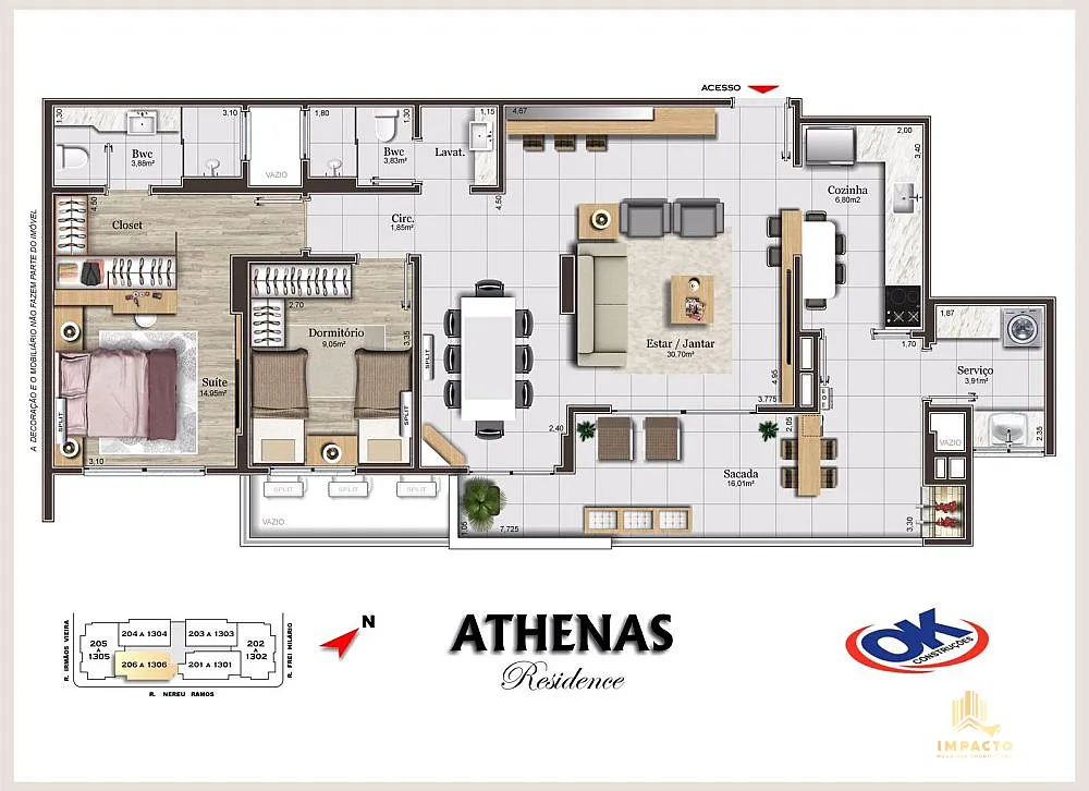 Apartamento, 2 quartos, 89 m² - Foto 14
