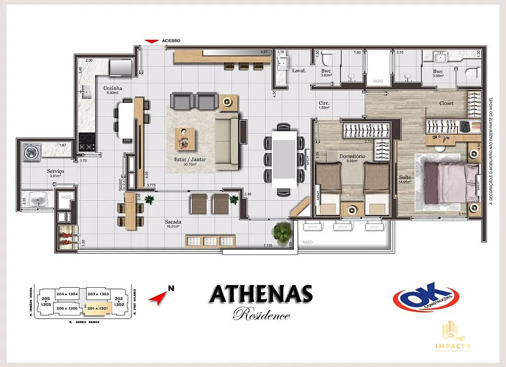 Apartamento, 2 quartos, 89 m² - Foto 13