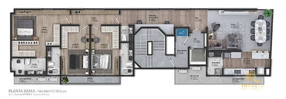 Apartamento, 3 quartos, 135 m² - Foto 1