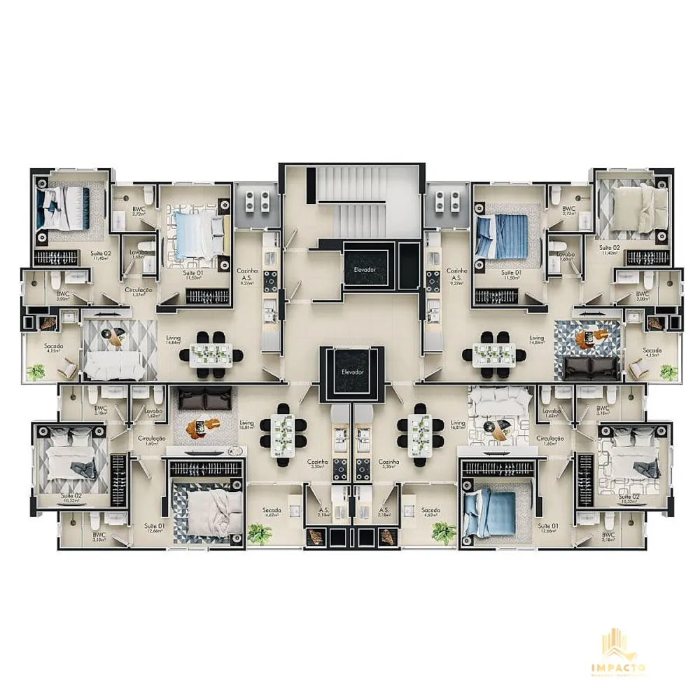 Apartamento, 2 quartos, 70 m² - Foto 8