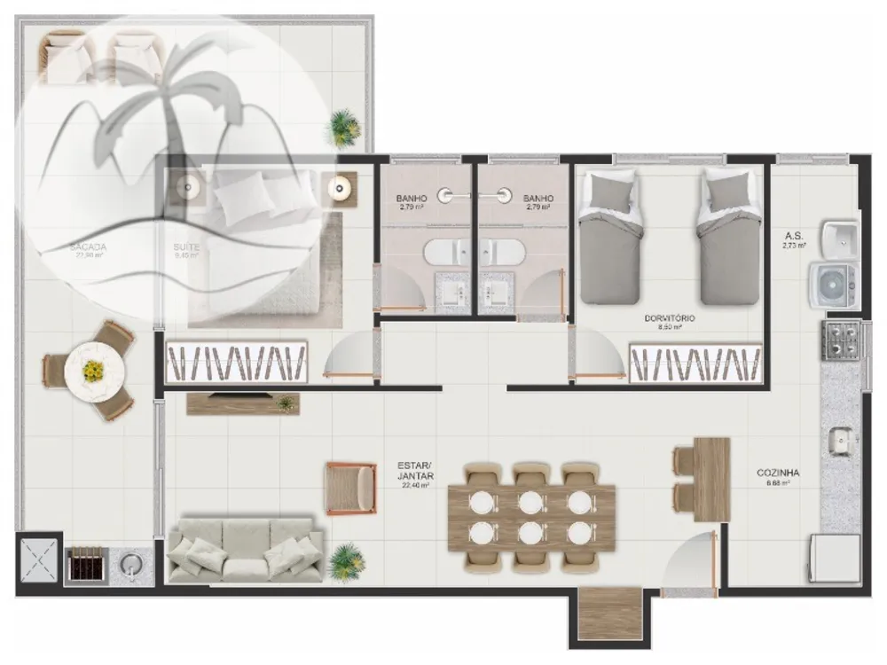 Apartamento, 2 quartos, 89 m² - Foto 17