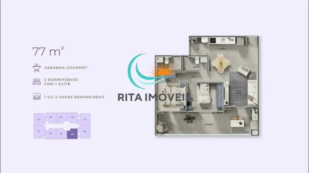Apartamento, 2 quartos, 77 m² - Foto 14