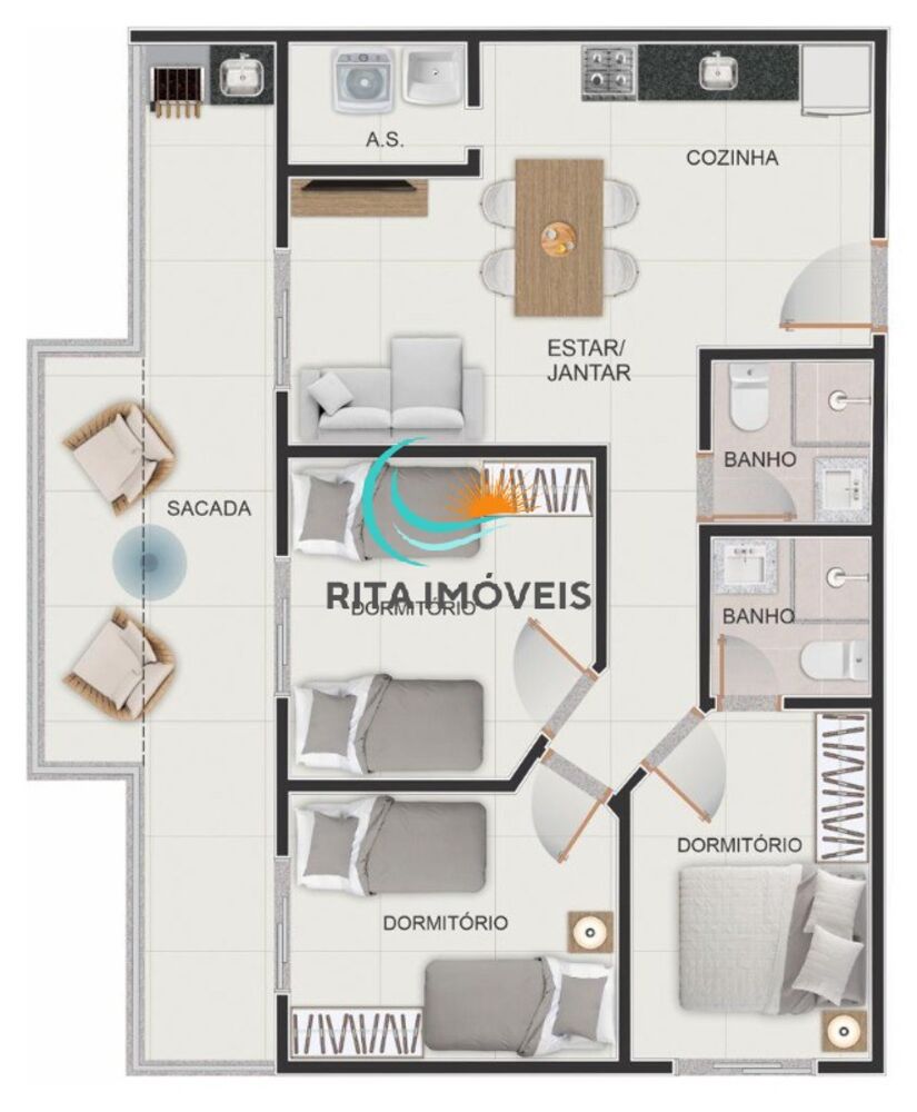 Apartamento, 3 quartos, 83 m² - Foto 16