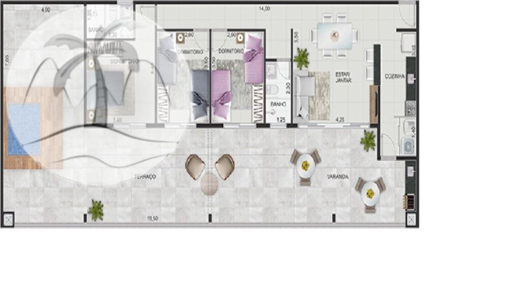 Apartamento à venda com 2 quartos, 86m² - Foto 3