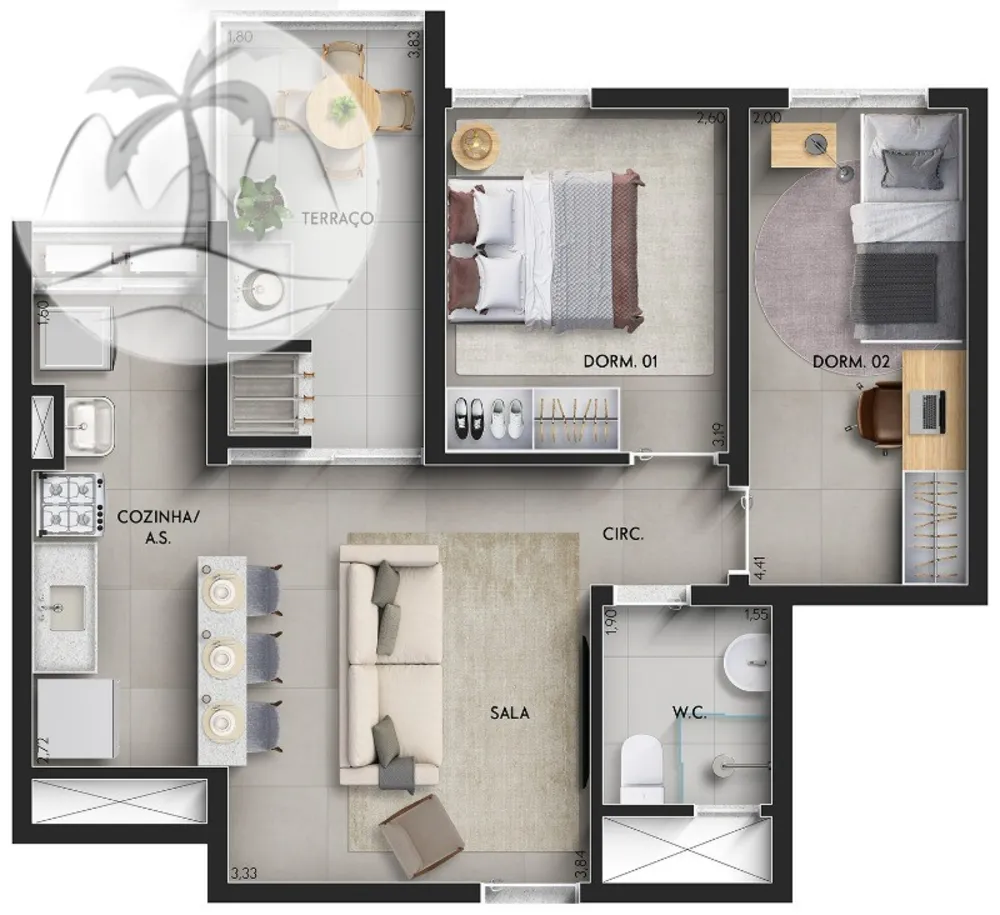 Apartamento, 1 quarto, 51 m² - Foto 26