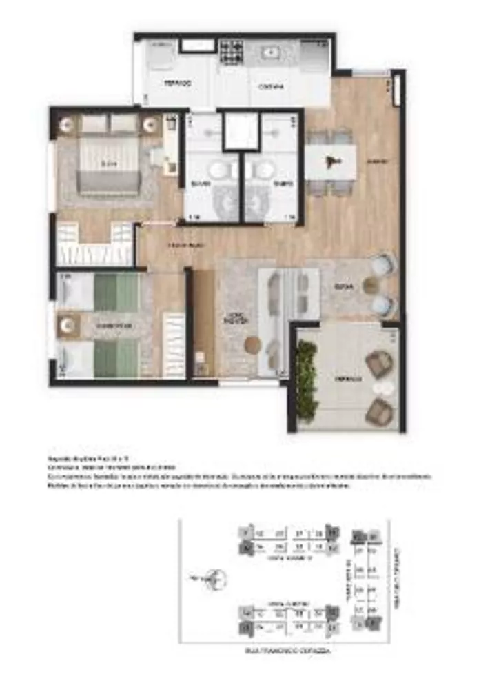 Apartamento, 2 quartos, 62 m² - Foto 2