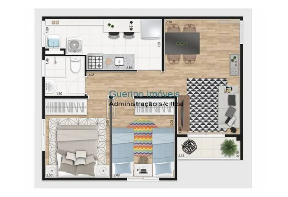 Apartamento, 2 quartos, 47 m² - Foto 14