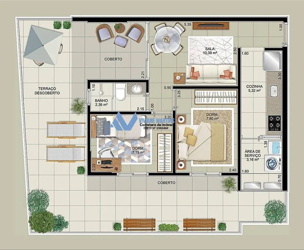 Apartamento, 2 quartos, 94 m² - Foto 7
