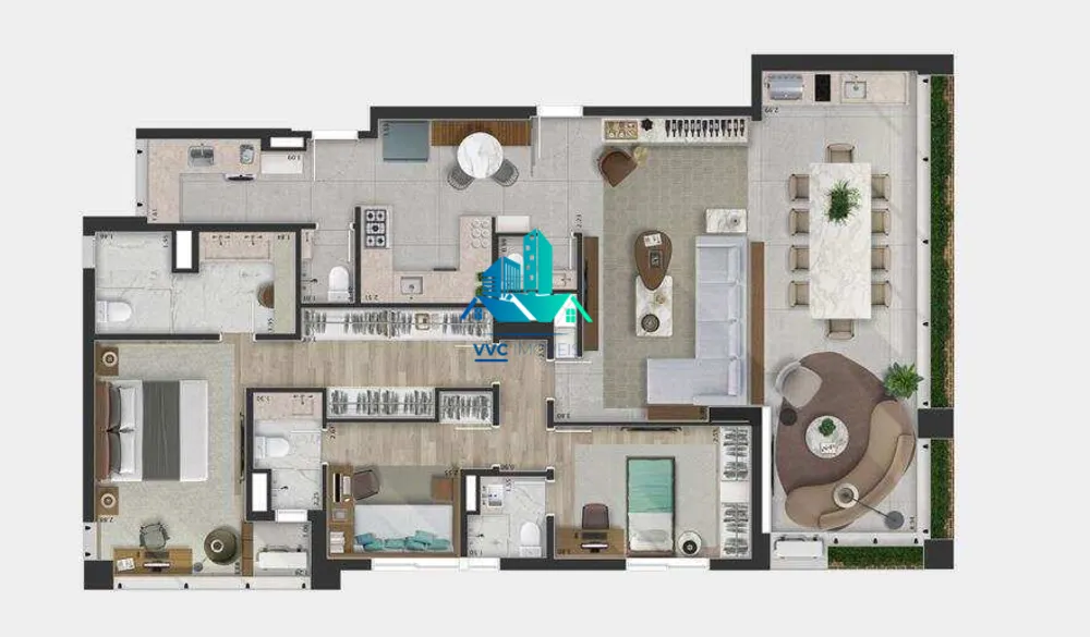 Apartamento, 3 quartos, 155 m² - Foto 8