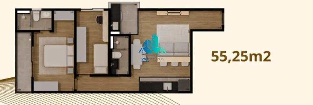 Apartamento, 2 quartos, 55 m² - Foto 8