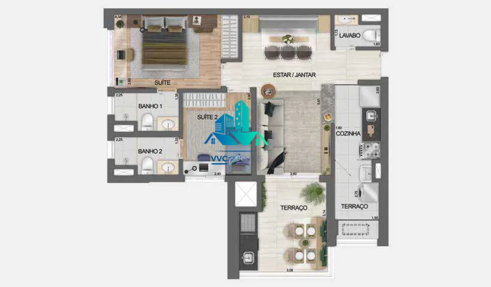 Apartamento, 2 quartos, 64 m² - Foto 10