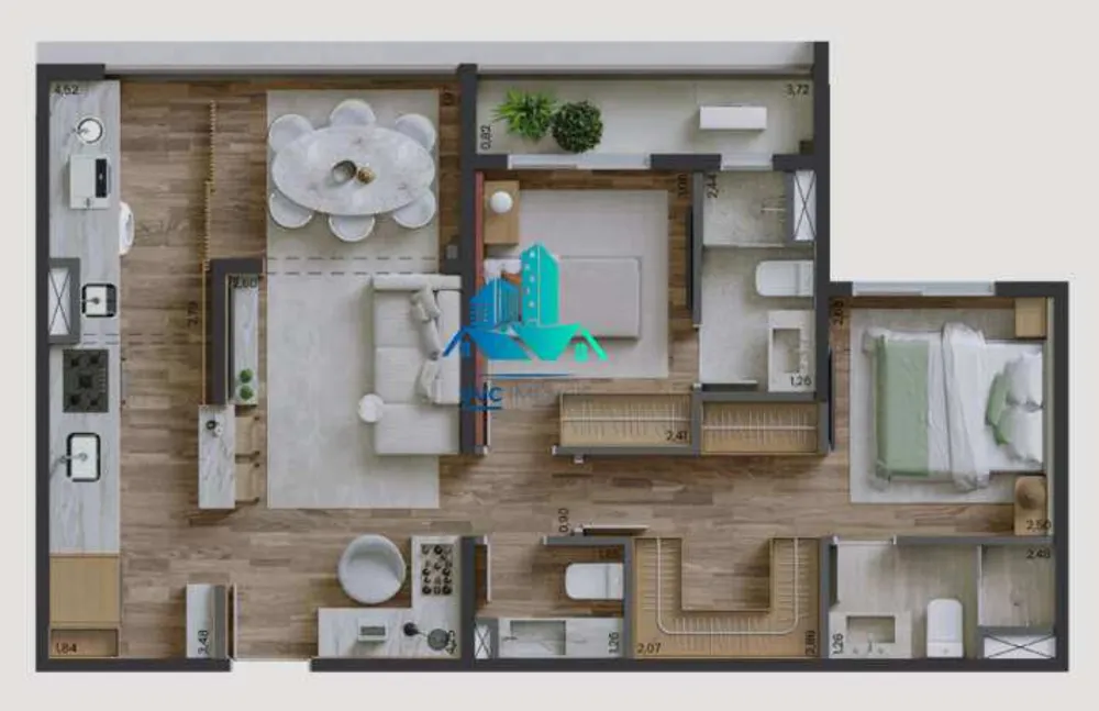 Apartamento, 2 quartos, 68 m² - Foto 5