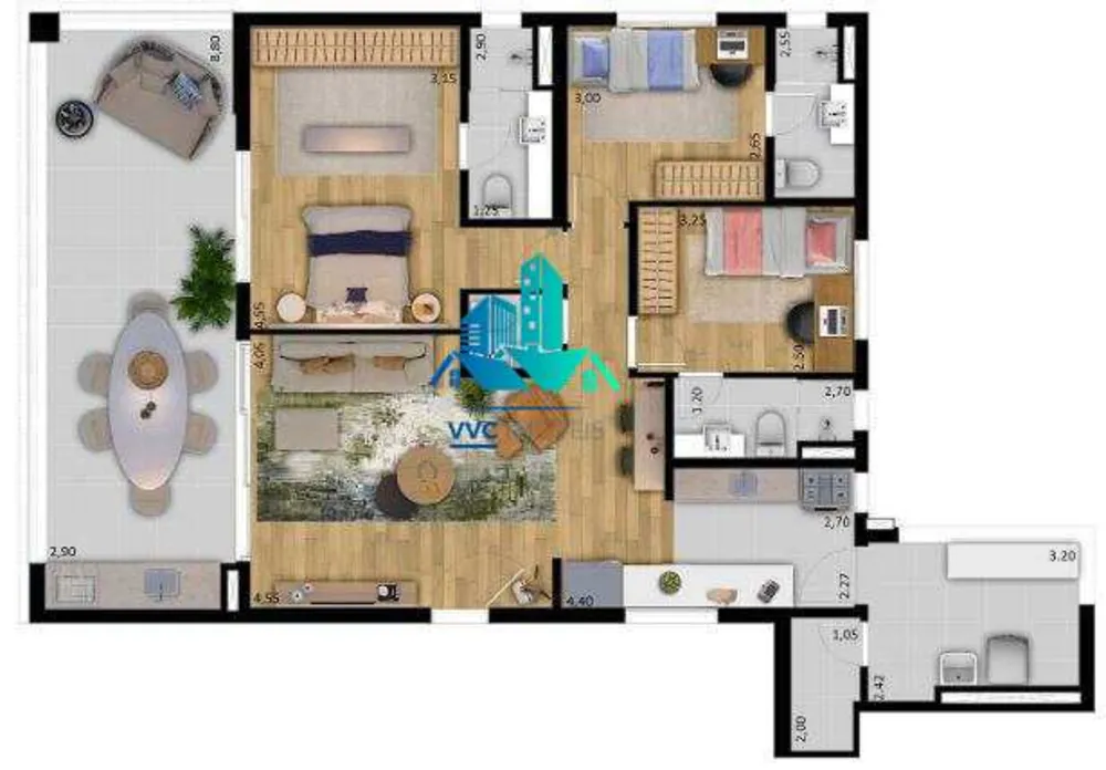 Apartamento, 3 quartos, 130 m² - Foto 9