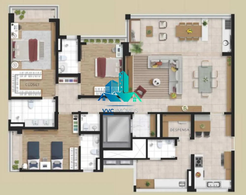Apartamento, 3 quartos, 162 m² - Foto 8