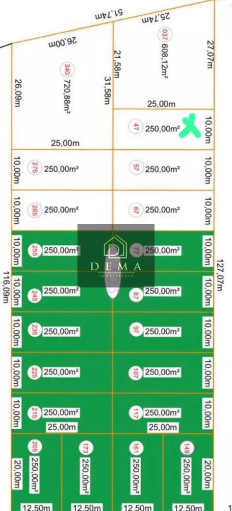 Terreno à venda, 250m² - Foto 1