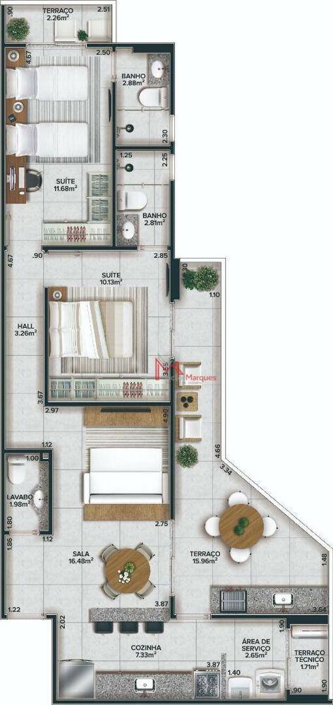 Apartamento, 3 quartos, 105 m² - Foto 29