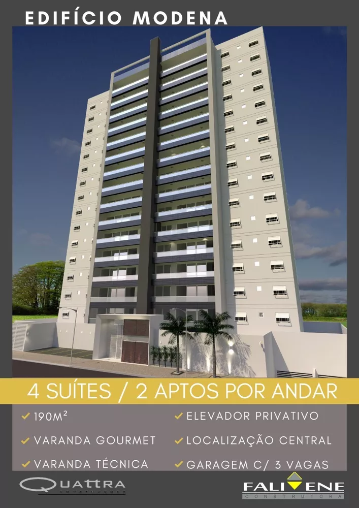 Apartamento à venda com 4 quartos, 190m² - Foto 1