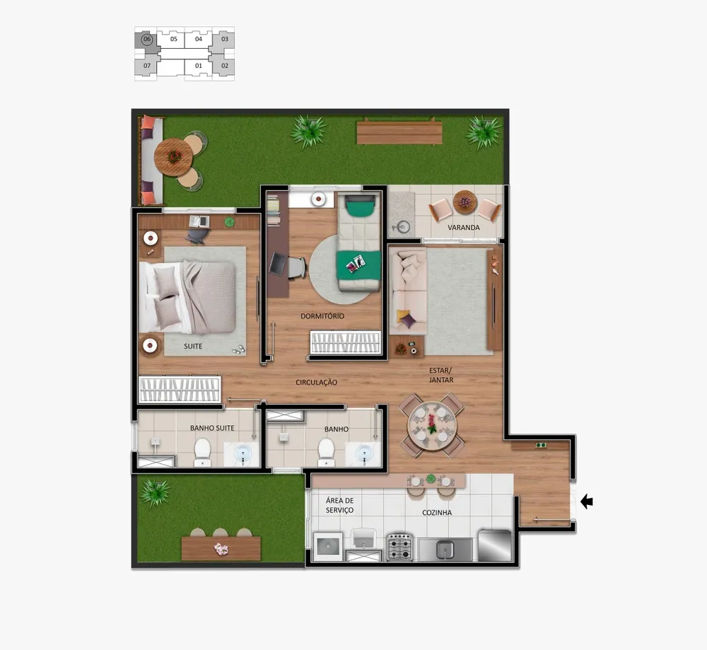 Apartamento, 2 quartos, 55 m² - Foto 12