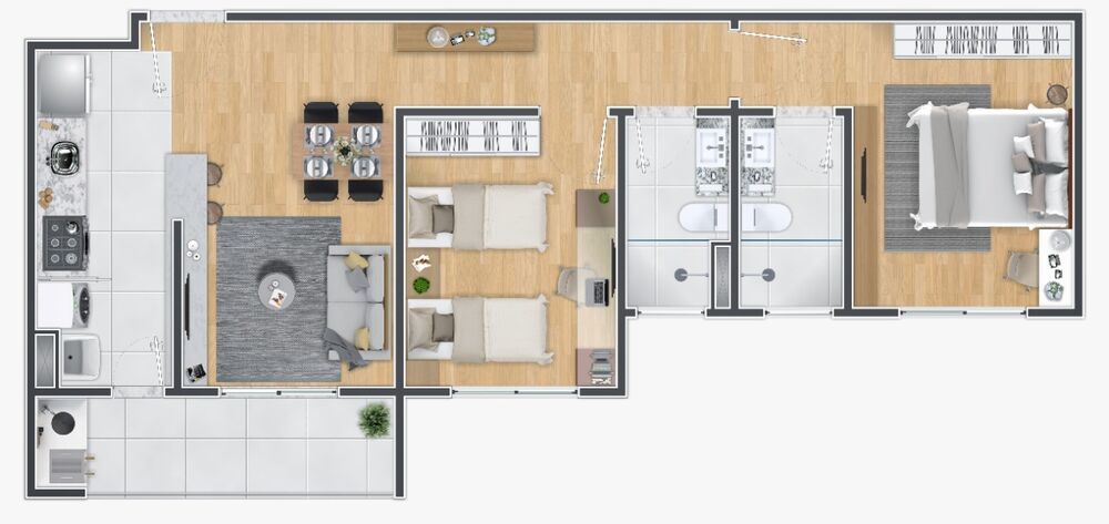 Apartamento à venda com 2 quartos, 58m² - Foto 8