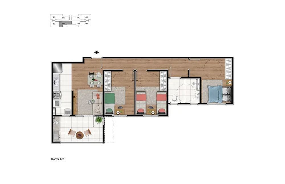 Apartamento, 3 quartos, 69 m² - Foto 17