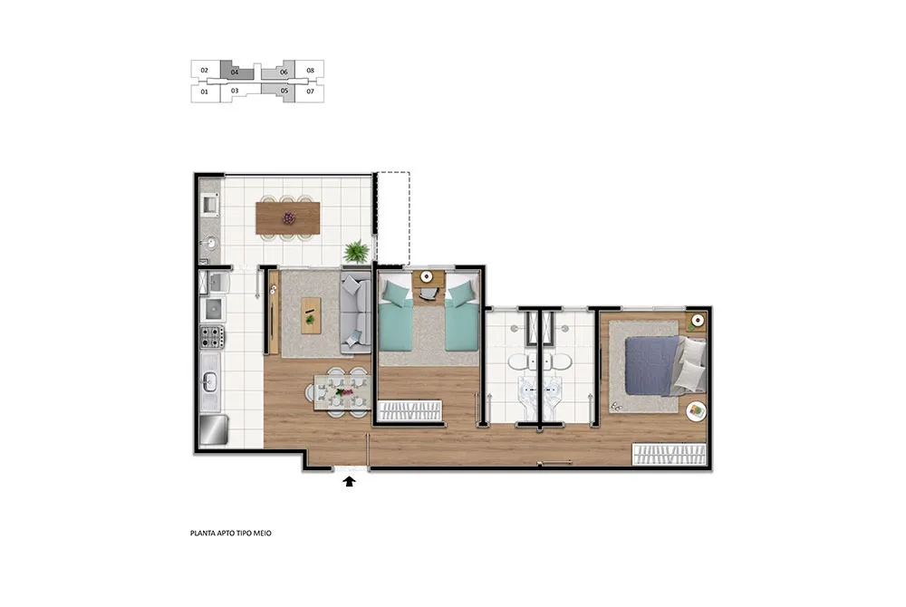 Apartamento, 3 quartos, 69 m² - Foto 12