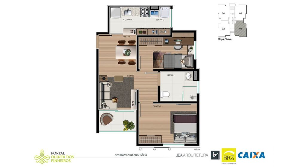 Apartamento, 2 quartos, 55 m² - Foto 8
