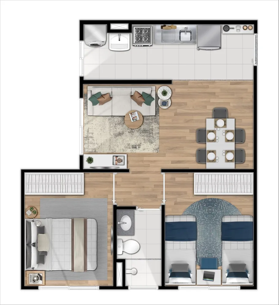 Apartamento, 2 quartos, 43 m² - Foto 10