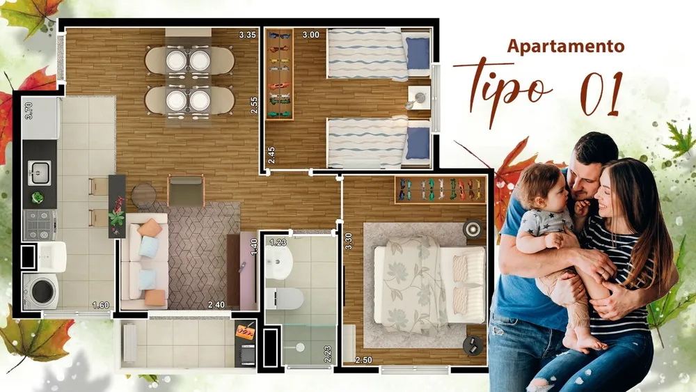 Apartamento, 2 quartos, 46 m² - Foto 6
