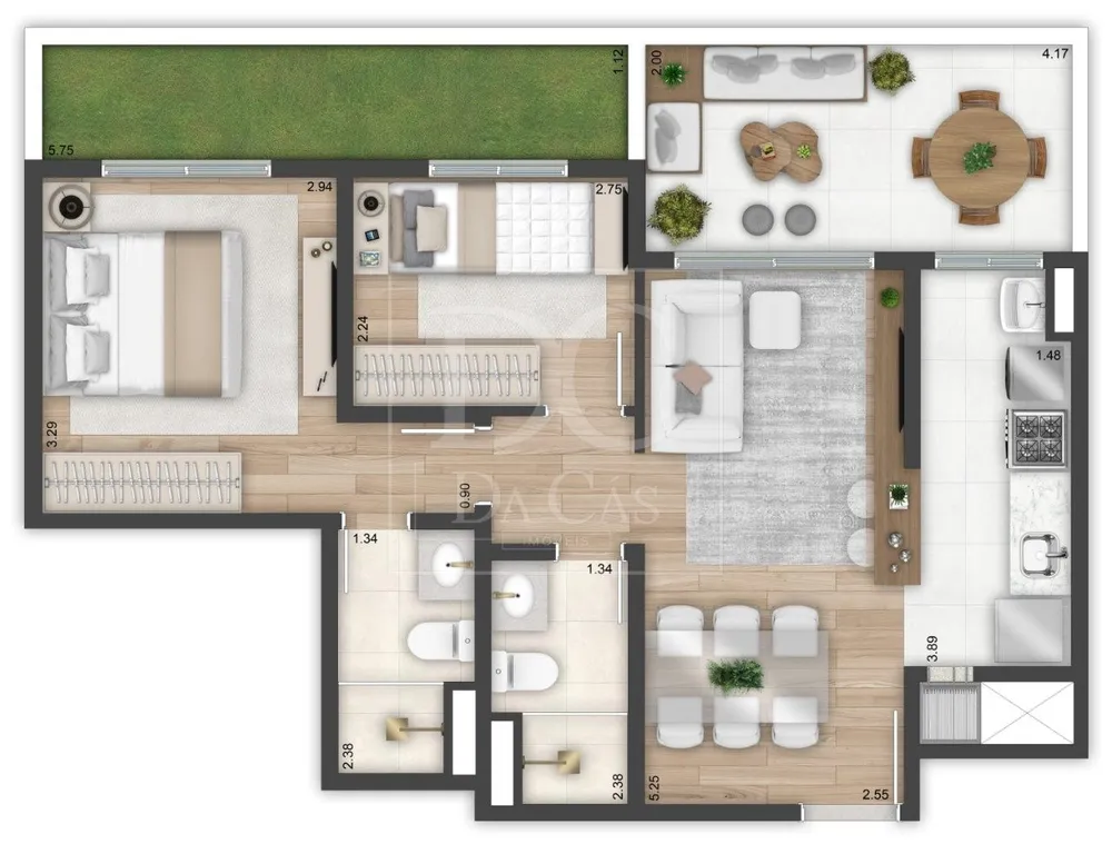 Apartamento, 2 quartos, 70 m² - Foto 2