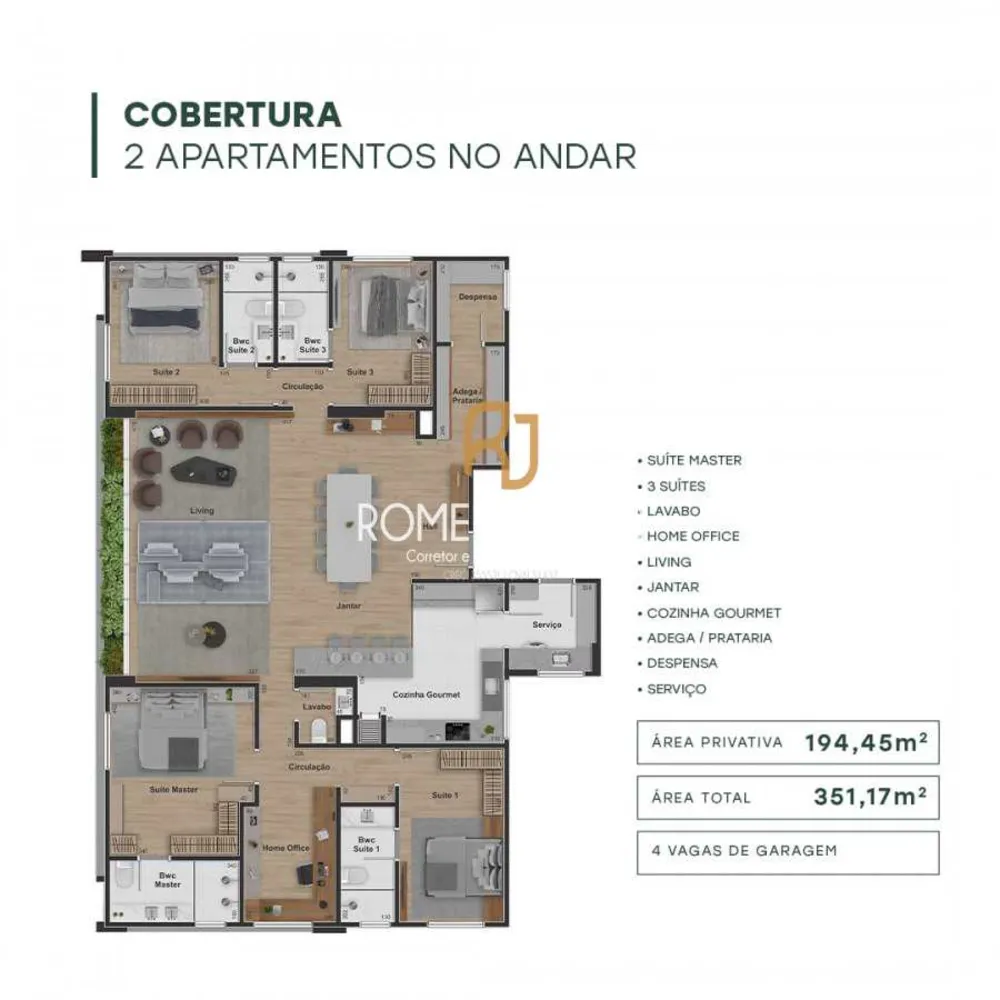 Apartamento, 3 quartos, 204 m² - Foto 18