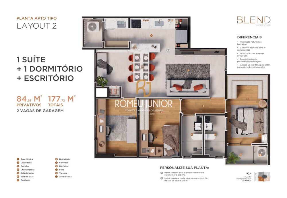 Apartamento, 3 quartos, 84 m² - Foto 11