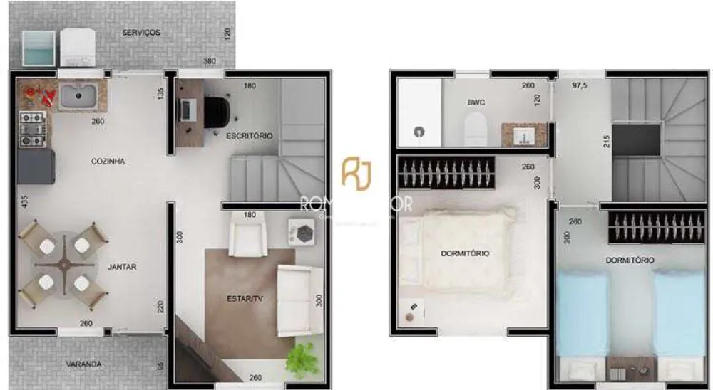 Sobrado, 2 quartos, 64 m² - Foto 12