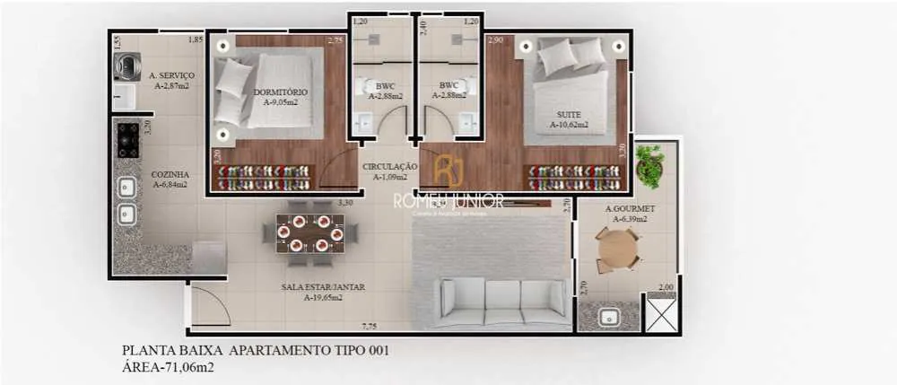 Apartamento, 2 quartos, 71 m² - Foto 10