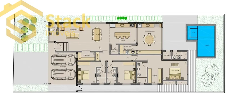 Casa, 3 quartos - Foto 3
