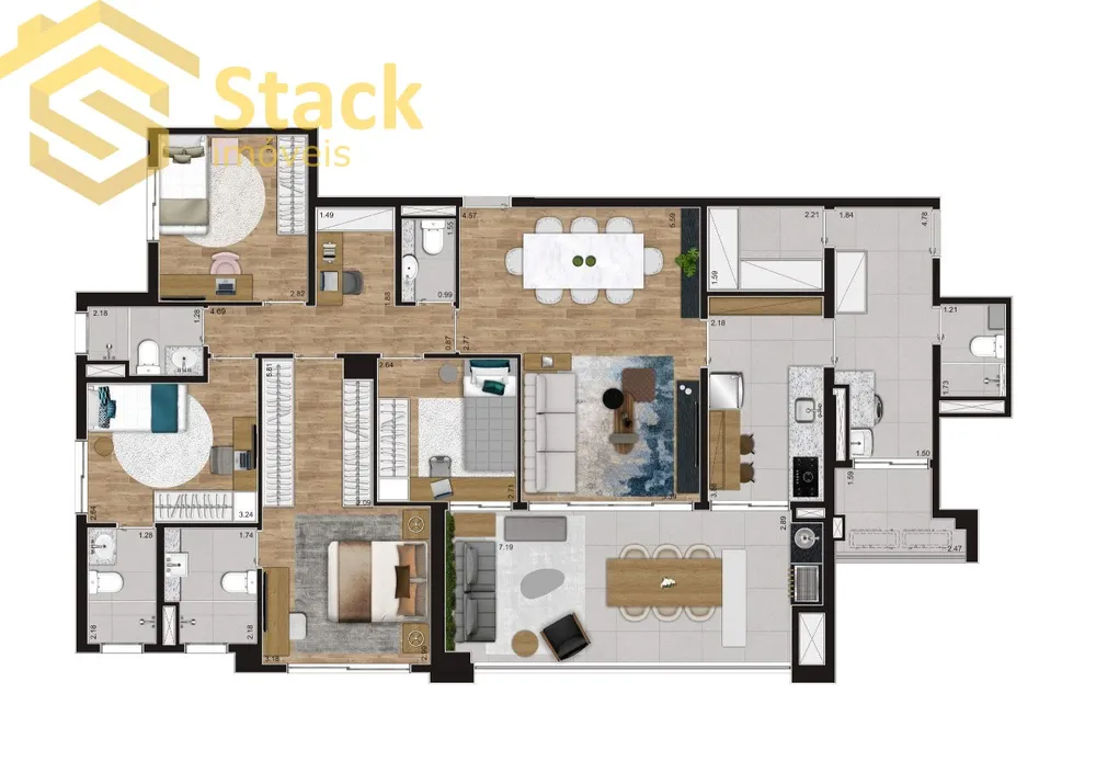 Apartamento, 4 quartos, 152 m² - Foto 5