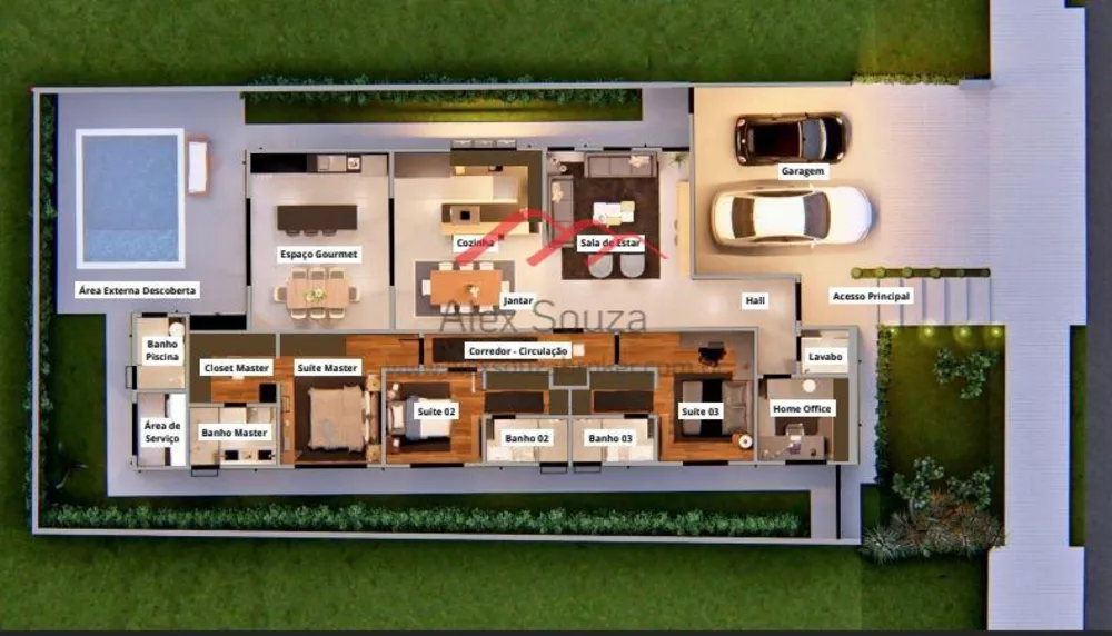 Sobrado, 3 quartos, 223 m² - Foto 3
