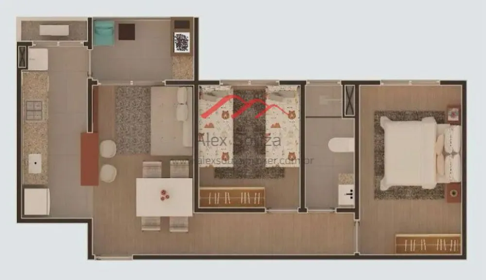 Apartamento, 2 quartos, 52 m² - Foto 1