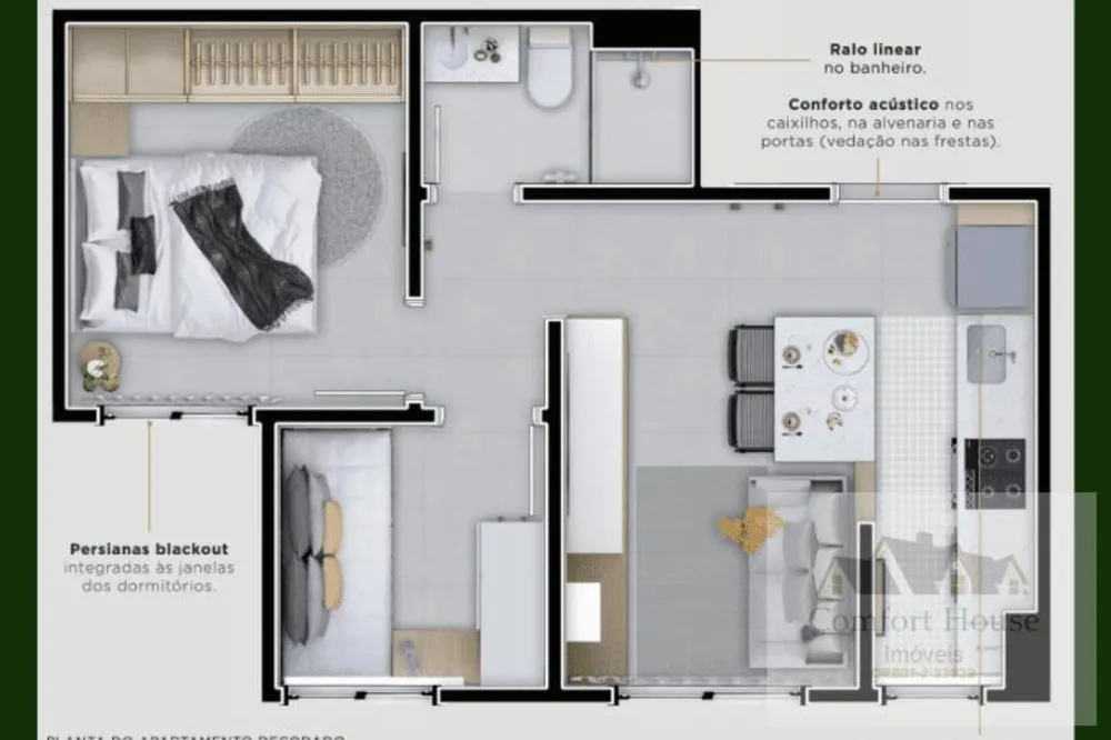 Casa, 2 quartos, 35 m² - Foto 3