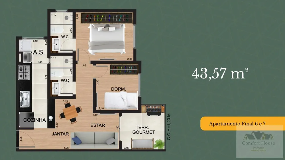 Apartamento, 1 quarto, 36 m² - Foto 16