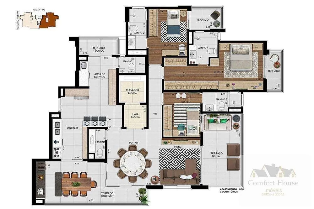 Apartamento, 3 quartos, 163 m² - Foto 11